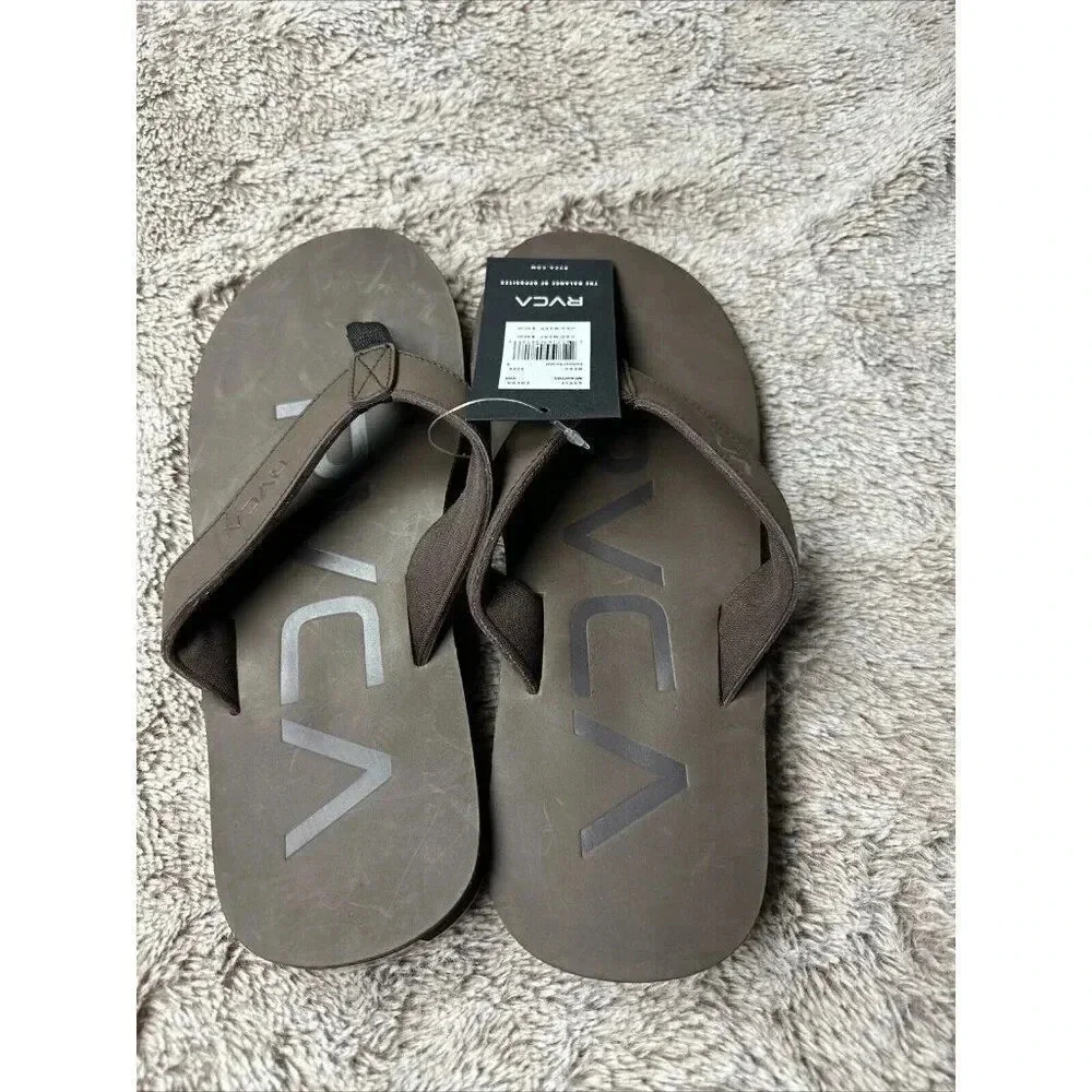 RVCA Mens VA Sport Federal Sandals - Dark Brown Size 9